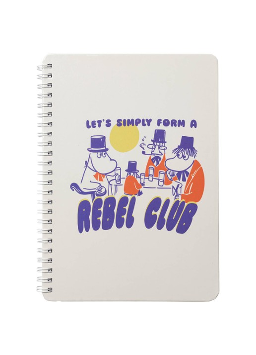 Moomin Arabia Moomin Rebel Club gelinieerd notitieboek  - voorkant beige