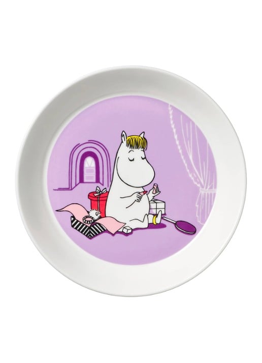Moomin Arabia Moomin Snorkmaiden gebaksbordje 19 cm - voorkant lila