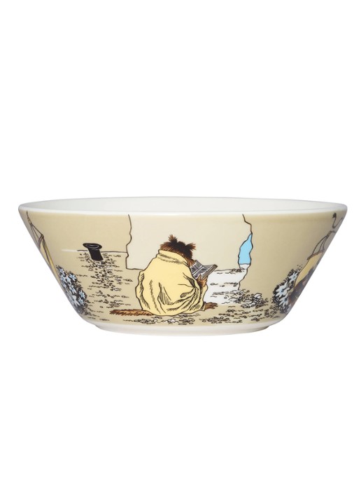 Moomin Arabia Moomin The Muskrat kom 15 cm - voorkant 2 beige