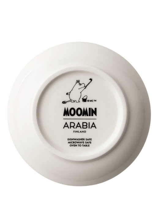 Moomin Arabia Moomins Day 2026 gebaksbordje 10,5 cm - voorkant 3 geel