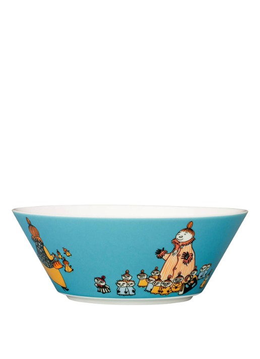 Moomin Arabia Mymble's moeder Moomin kom 15 cm - voorkant blauw