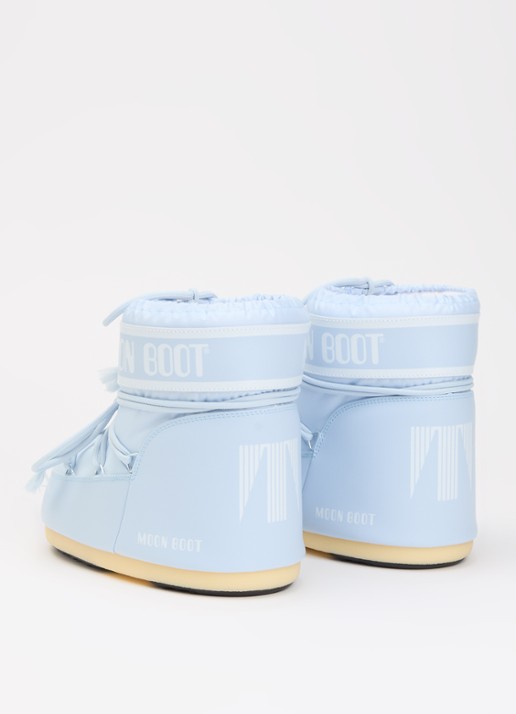 Moon Boot Icon Low snowboot met waterafstotende coating - achterkant 4 lichtblauw