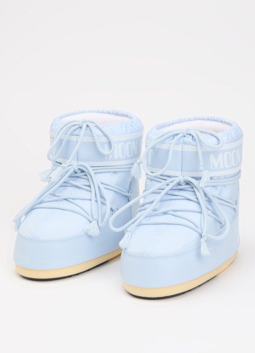 Moon Boot Icon Low snowboot met waterafstotende coating - detail lichtblauw