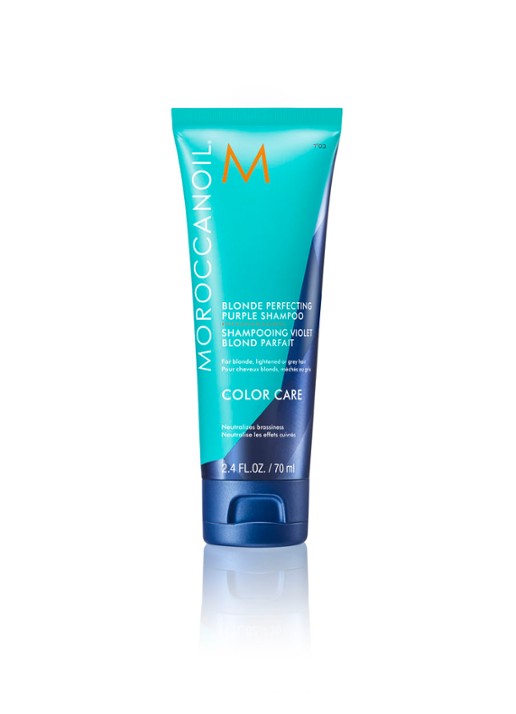 Moroccanoil Mini Blonde Perfecting Purple Shampoo - travel size - voorkant 2 undefined