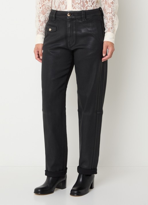 Mos Mosh Aymen low waist straight leg jeans met gekleurde wassing