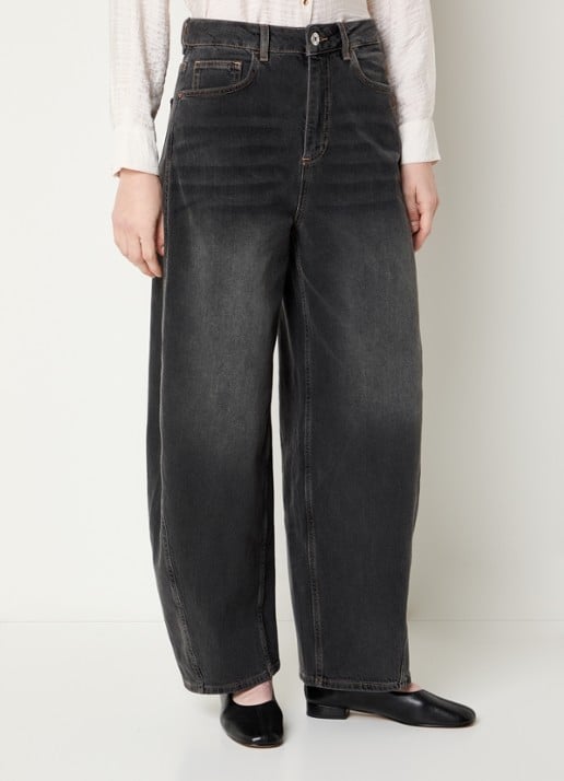 Mos Mosh Cindy high waist wide fit jeans met gekleurde wassing