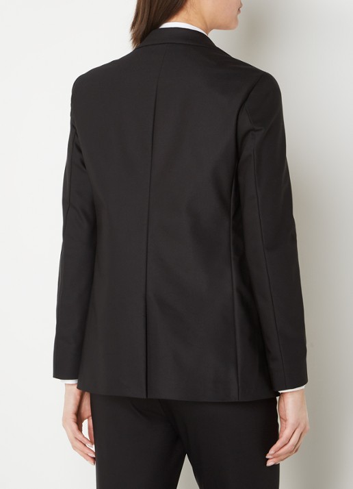 MOS MOSH Mary blazer met klepzakken  - achterkant 3 zwart