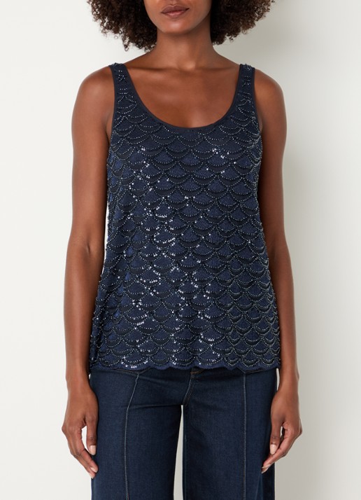Mos Mosh MMAstra tanktop met strass