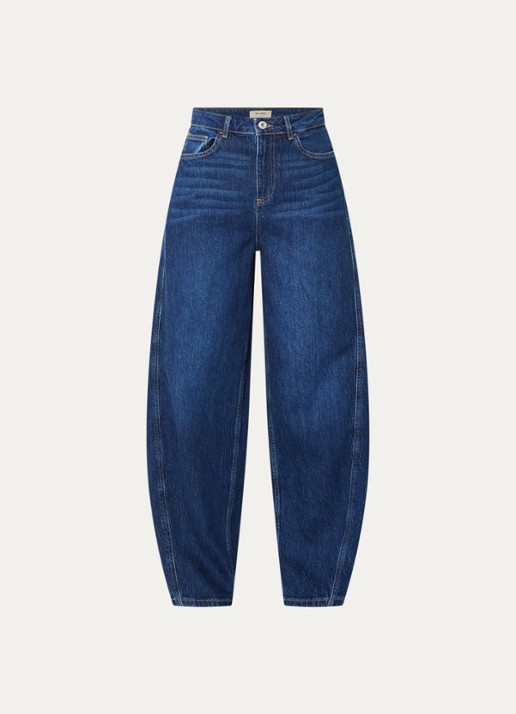 Mos Mosh MMCindy Draciel high waist balloon fit jeans met steekzakken - voorkant 4 indigo