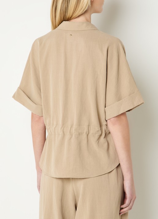 Mos Mosh MMIndie tuniek met strikceintuur - achterkant zand
