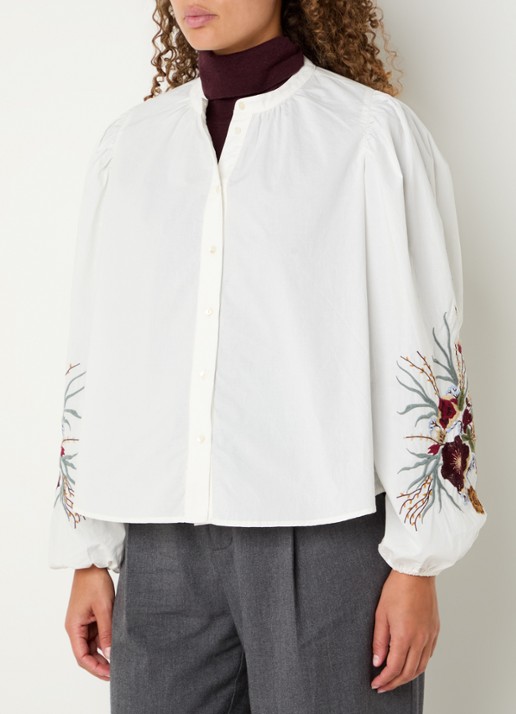 Mos Mosh MMMysa blouse met borduring