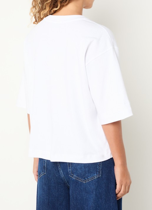 Mos Mosh MMNatalie T-shirt met stretch - achterkant wit
