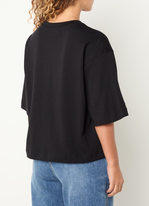 Mos Mosh MMNatalie T-shirt met stretch - achterkant 4 zwart