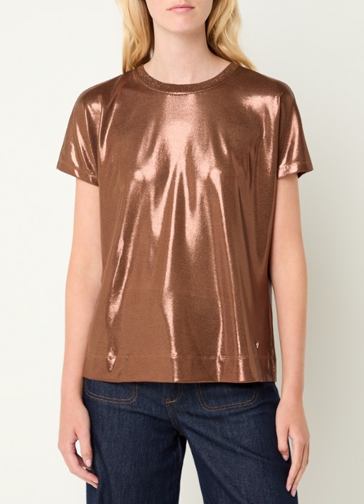 Mos Mosh MMNivola top met metallic finish - detail koper