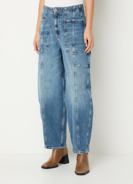 Mos Mosh MMRosy Galleon boyfriend jeans met medium wassing - detail 2 indigo