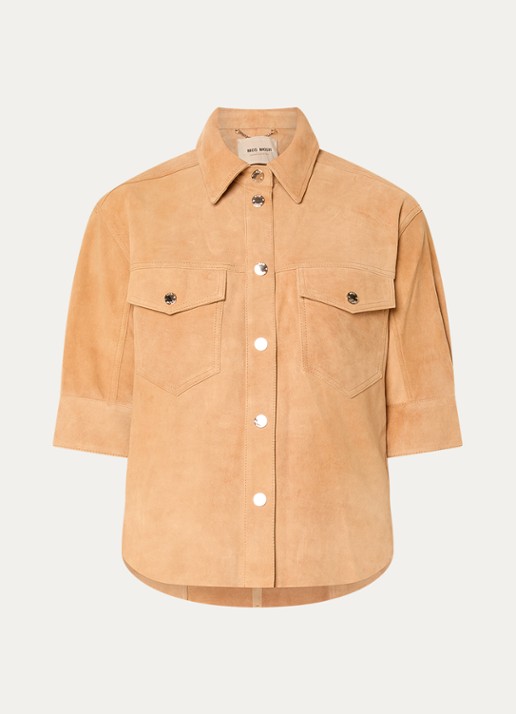 Mos Mosh MMSigga blouse met borstzakken - voorkant 2 donkeroranje