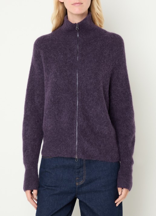 Mos Mosh MMThora grofgebreid vest in alpaca wolblend