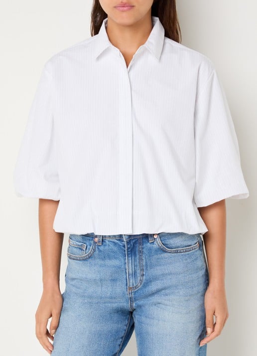 Mos Mosh Nylah blouse met pofmouw