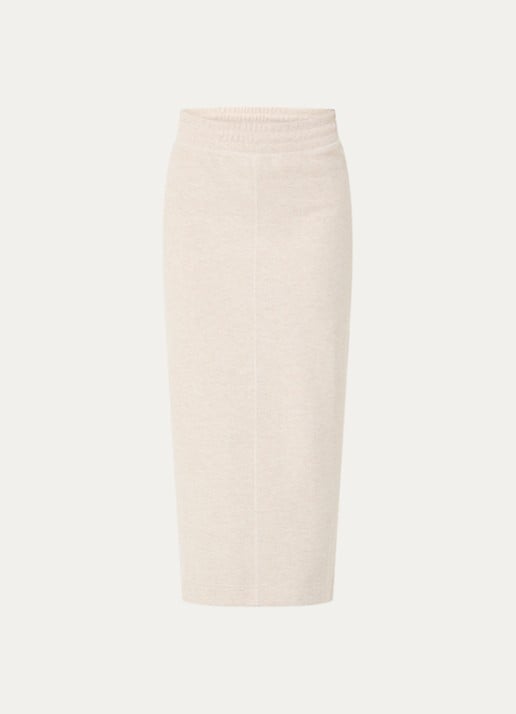 Moscow Faith maxi rok met stretch - voorkant 2 creme