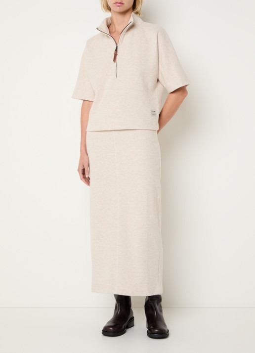Moscow Faith maxi rok met stretch - voorkant 3 creme