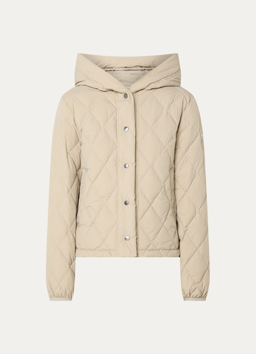 Moscow Yasmin gewatteerd jack met donsvulling - voorkant 3 khaki