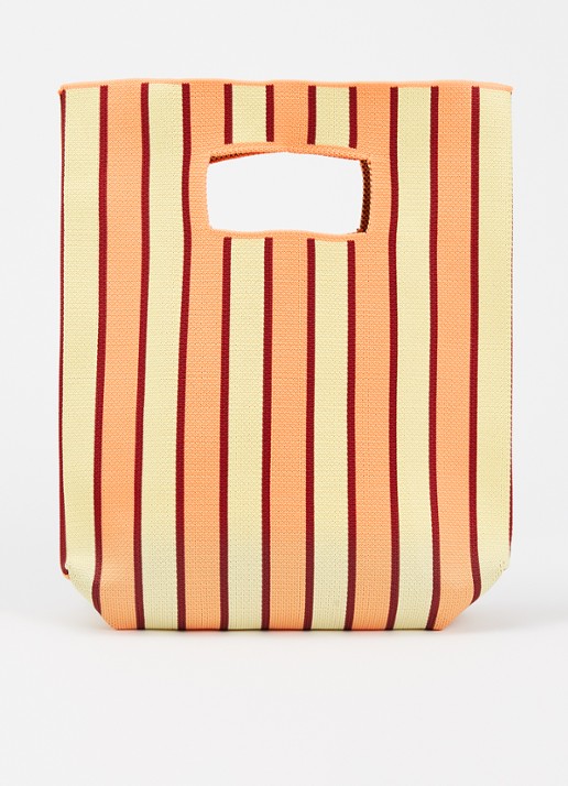 MOSJ Atelier Butter Bucket handtas met streepprint