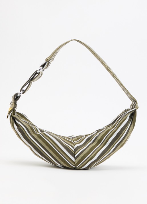 MOSJ Atelier Little Camo City crossbodytas met streepprint en verstelbare schouderriem