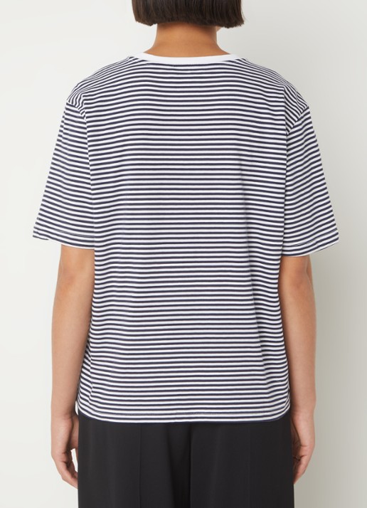 MSCH Copenhagen Hadrea T-shirt met streepprint - achterkant zwart