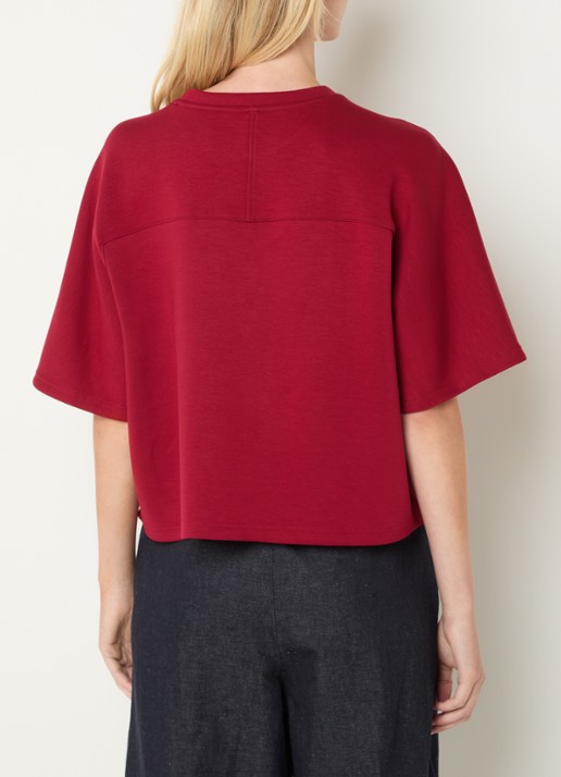 MSCH Copenhagen Maelee T-shirt met ronde hals - achterkant 2 steenrood