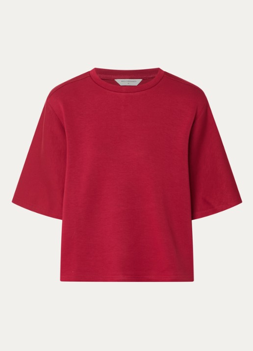 MSCH Copenhagen Maelee T-shirt met ronde hals - voorkant 3 steenrood