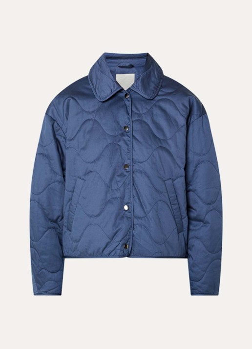 MSCH Copenhagen MISCHChista jack met steekzakken - voorkant blauw