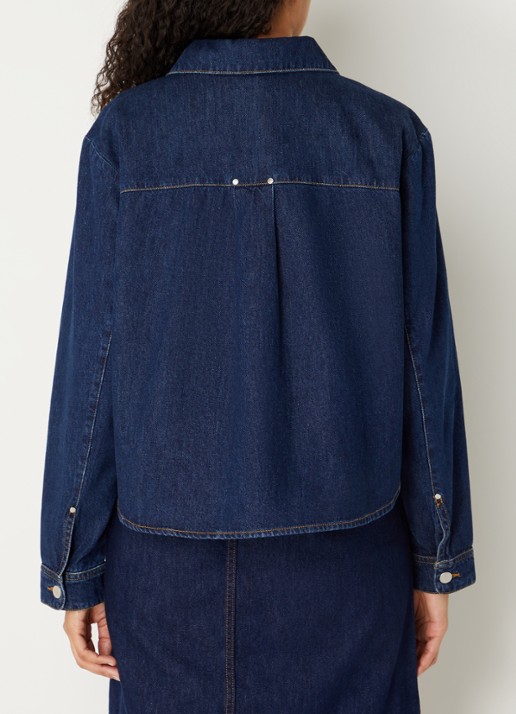 MSCH Copenhagen MSCHAdna blouse van denim - achterkant 4 indigo