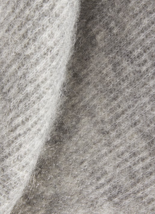 MSCH Copenhagen MSCHBondie Hope sjaal in alpaca wolblend 140 x 50 cm - detail 3 grijs