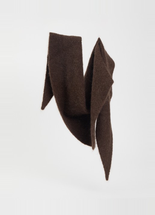 MSCH Copenhagen MSCHBondie Hope sjaal in alpaca wolblend 140 x 50 cm - voorkant 2 bruin