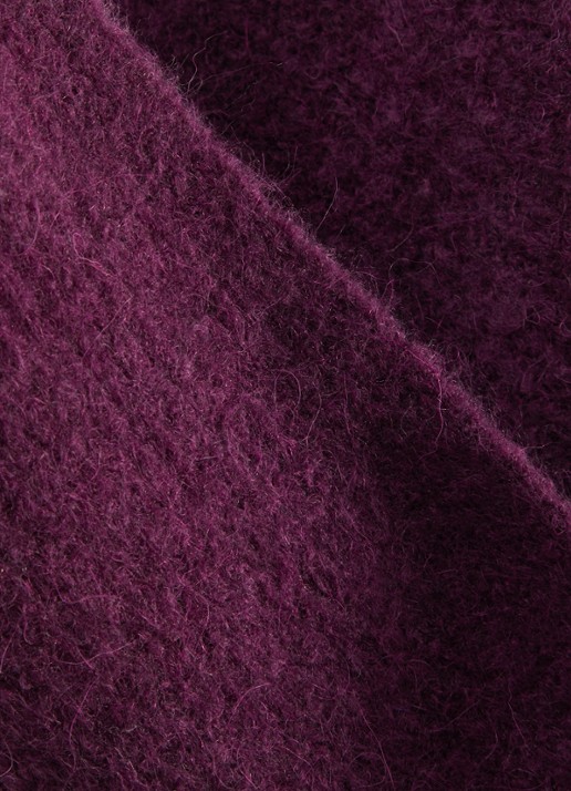 MSCH Copenhagen MSCHBondie Hope sjaal in alpaca wolblend 140 x 50 cm - detail 2 aubergine