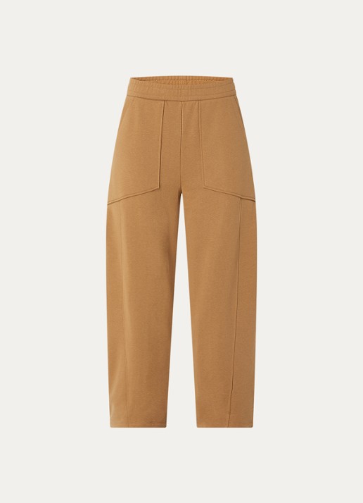 MSCH Copenhagen Mschbriena high waist tapered fit joggingbroek - voorkant cognac