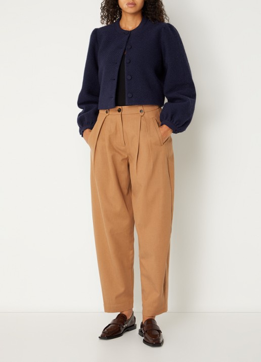 MSCH Copenhagen Mschdazzle jack in wolblend - voorkant 2 donkerblauw