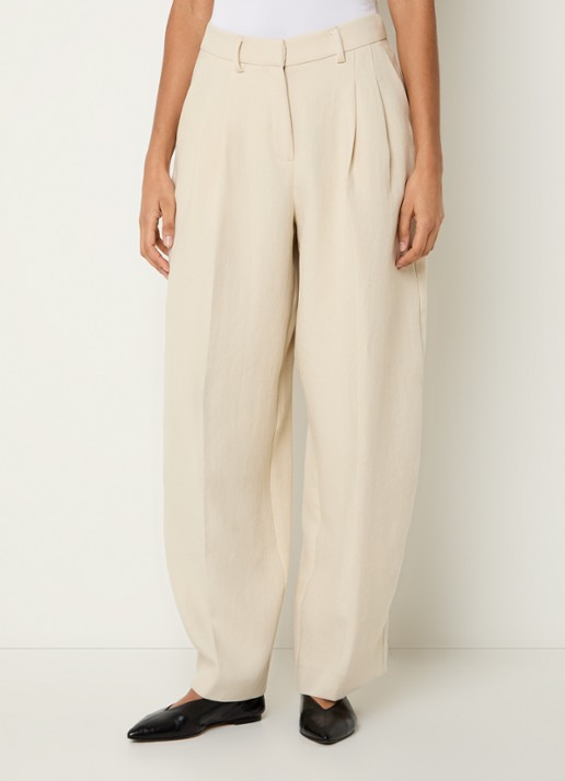 MSCH Copenhagen MSCHEsteriane high waist tapered fit pantalon met steekzakken