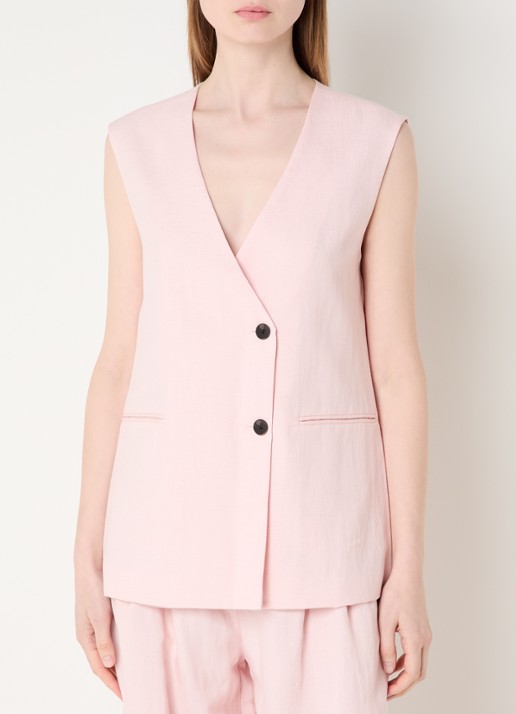 MSCH Copenhagen MSCHFranciska gilet in linnenblend
