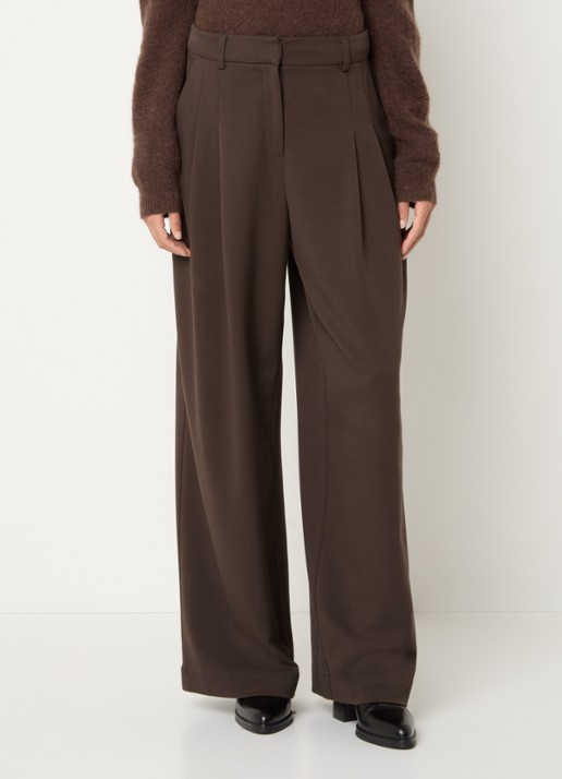MSCH Copenhagen MSCHHenrika high waist loose fit pantalon met plooidetail