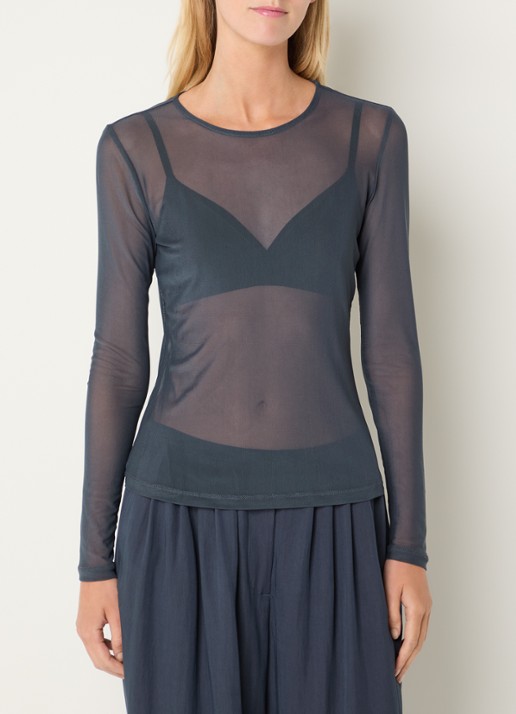 MSCH Copenhagen MSCHJanie Illenora semi-transparante top van mesh