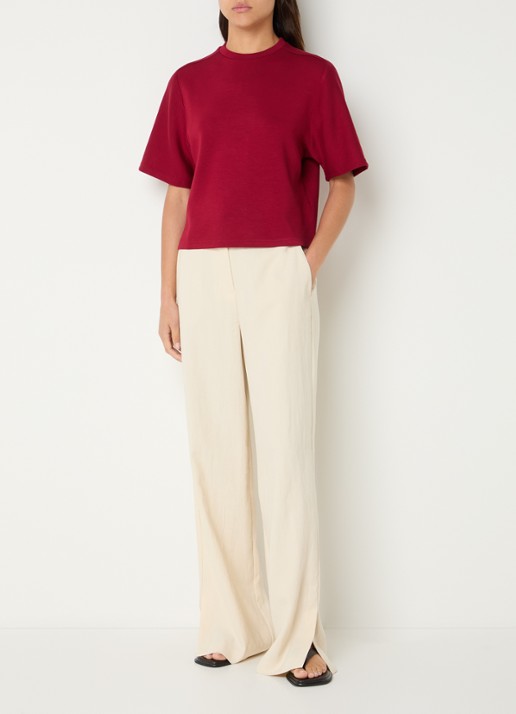 MSCH Copenhagen MSCHMaelee sweater met ronde hals - voorkant 3 rood
