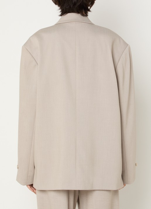 MSCH Copenhagen MSCHMarceli oversized blazer met schoudervulling - achterkant 2 taupe