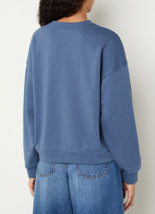 MSCH Copenhagen MSCHMela sweater met logoprint - achterkant 4 blauw