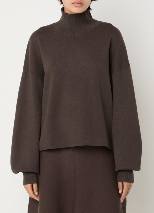 MSCH Copenhagen MSCHMercy fijngebreide pullover met opstaande kraag