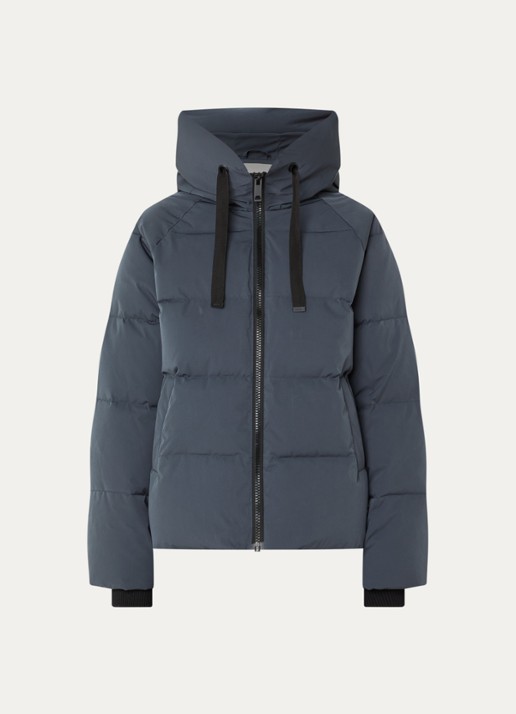 MSCH Copenhagen MSCHPavinaria puffer jack met steekzakken en capuchon - voorkant 2 staalblauw