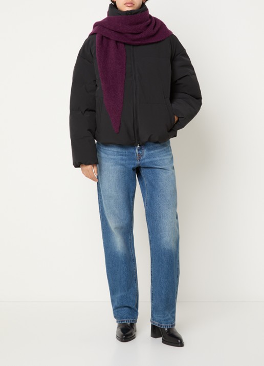 MSCH Copenhagen MSCHRefron puffer jack met steekzakken - voorkant 4 zwart
