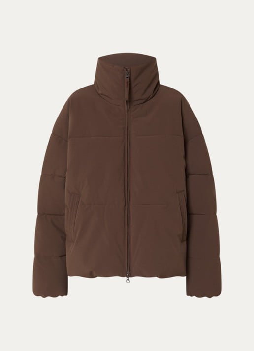 MSCH Copenhagen MSCHRefron puffer jack met steekzakken - voorkant bruin