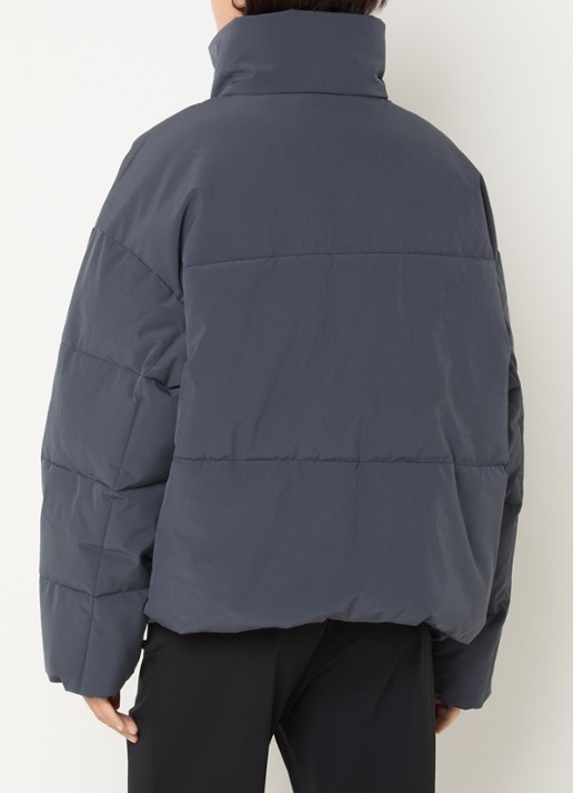 MSCH Copenhagen MSCHRefron puffer jack met steekzakken - achterkant staalblauw