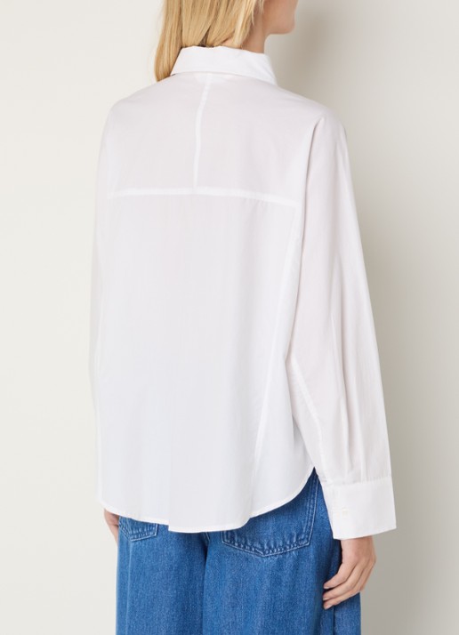 MSCH Copenhagen MSCHSusana Selmina blouse met kraag - achterkant 3 wit